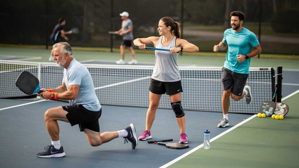 Aufwärmen und Verletzungsprävention im Pickleball: Richtige Technik