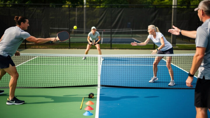 Kitchen & Non-Volley-Zone im Pickleball
