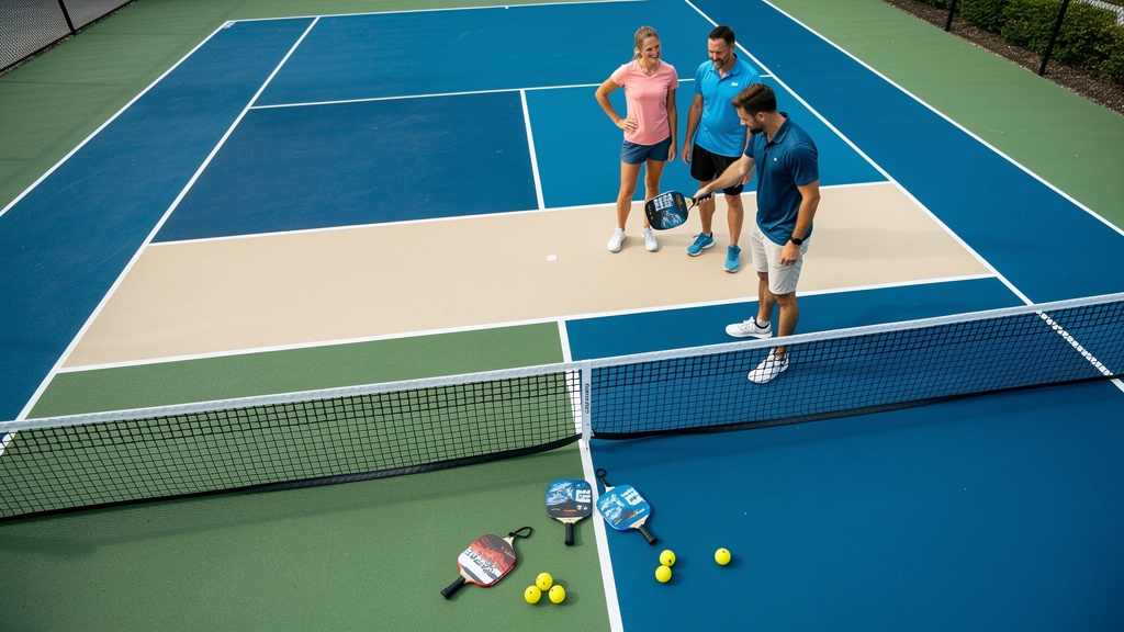 Das Pickleball-Spielfeld: Aufbau, Dimensionen und Zonen